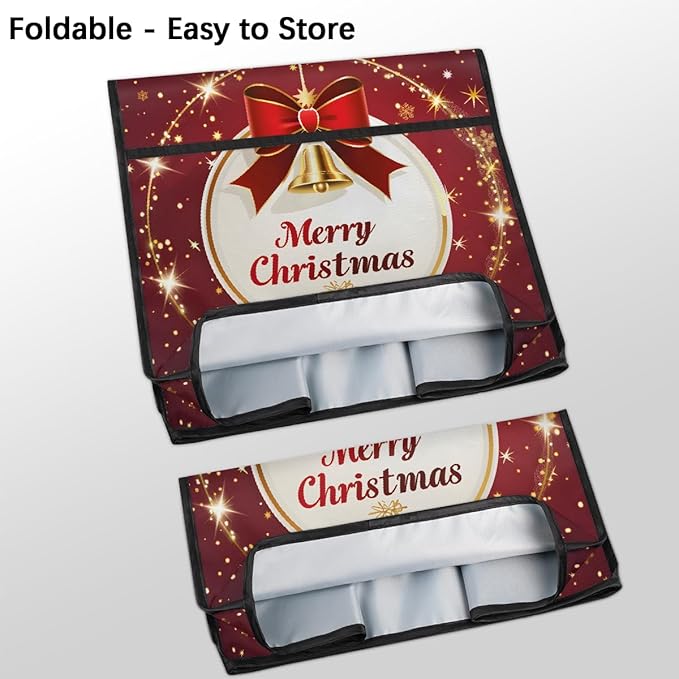 cfpolar Kitchen Aid Mixer Cover Compatible with 6-8 Quarts Xmas Christmas Bells Stand Mixer Cover Kitchen Aid Mixers Accessories Appliance Organizer Bag Dust Covers with Zipper Pocket