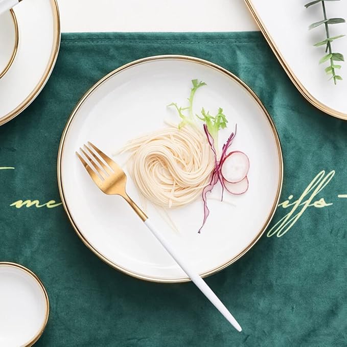 26 Pieces Porcelain Dinnerware Set for 6 People Nordic Style Creativity Plate and Bowl Sets