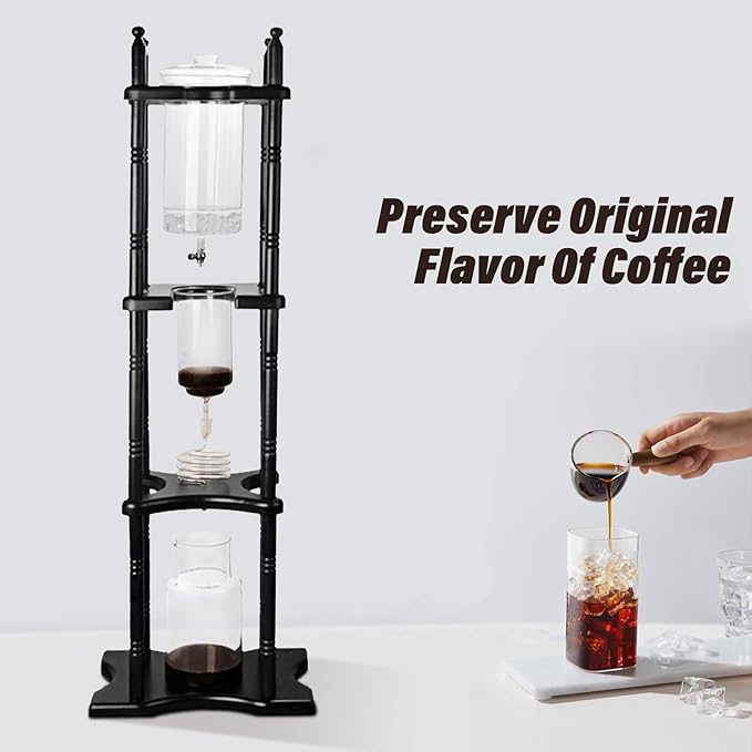 Cold Drip Coffee Maker Cold Brew Coffee Tower Slow Drip Japanese Cold Brew Maker Cold Brew Drip Ice Coffee Tower 2500ml