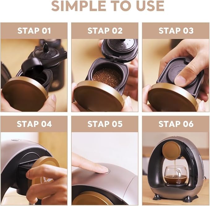 Single-Serve Coffee Maker 2 in 1 One Cup Coffee Machine Compatible with K-Cup Pod &amp Coffee Grounds/Tea with One Button OperationFast Brew in 1 minuteCompact For Home Office RV and Dorm (Black