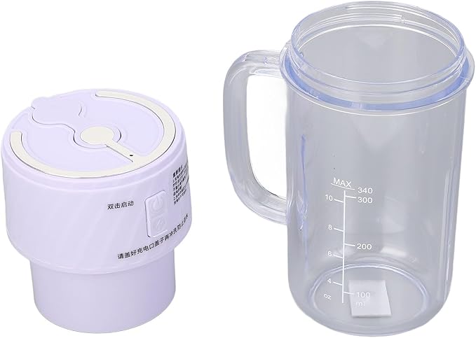 Bnineteenteam 10 Blades Portable Blender Juicer Cup Efficient Rechargeable Multifunctional Juicing Cup with Blades Heads for Outdoor Camping RV Life Patio Dinner Home Daily Life
