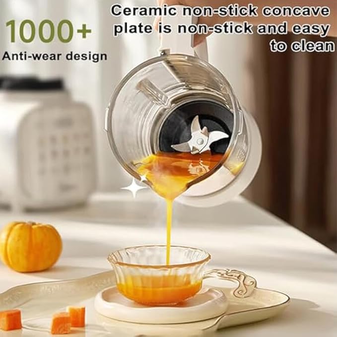 Commercial Blender Smoothie Maker Household Multifunctional Food Processor Silent Broken Wall Cooking Machine 12h Smart Reservation Can Make Smoothies Milkshakes Soy Milk Juice and More