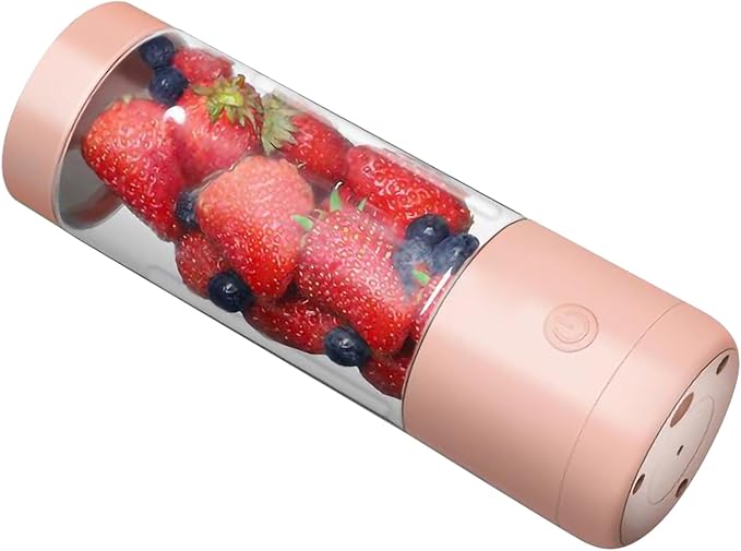 Zerodis Portable Blender High Speed Rotation Multifunctional USB Electric Juicer for Home Travel 400ml Juice Extractor with travel blender for fruits and vegetables (Double-edged)