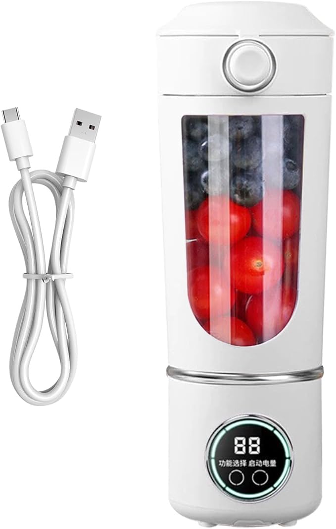 Personal Juicer - 700ml Cordless USB Rechargeable Fruit Mixer | Personal Juicer for Shakes for Women Men Teens Adults Kitchen Gym Travel Dormitory Apartment Hotel School High Speed Electric Blender
