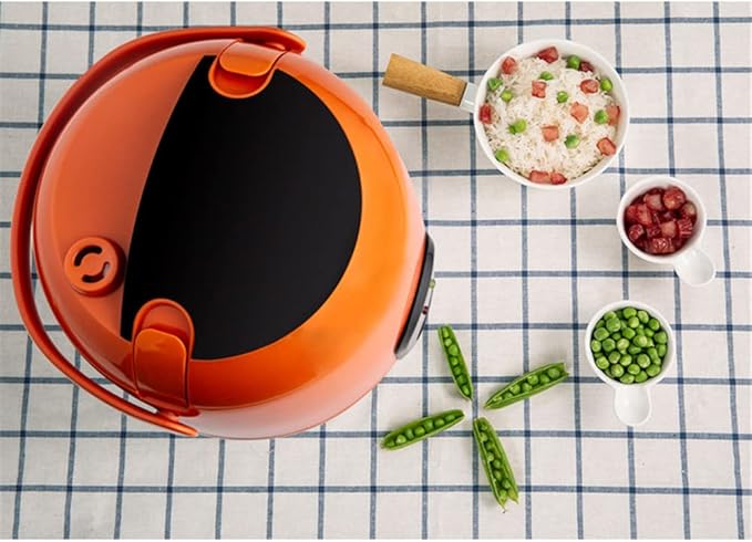 SilteD Electric Cute Rice Cooker with 2 Layers Heating 1.2L Mini Rice Cooker and Steamer Multifunction 2-3 Person Kitchen Cooker