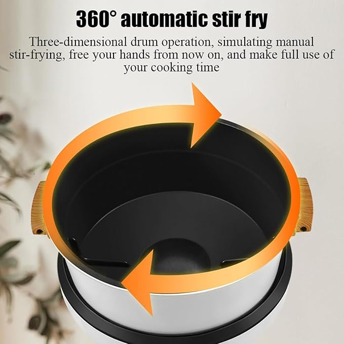 8L Full Automatic Cooking Machine Multi-function Non-stick Pan Stir-fry Machine Cooker Touch Panel Cooker Robot