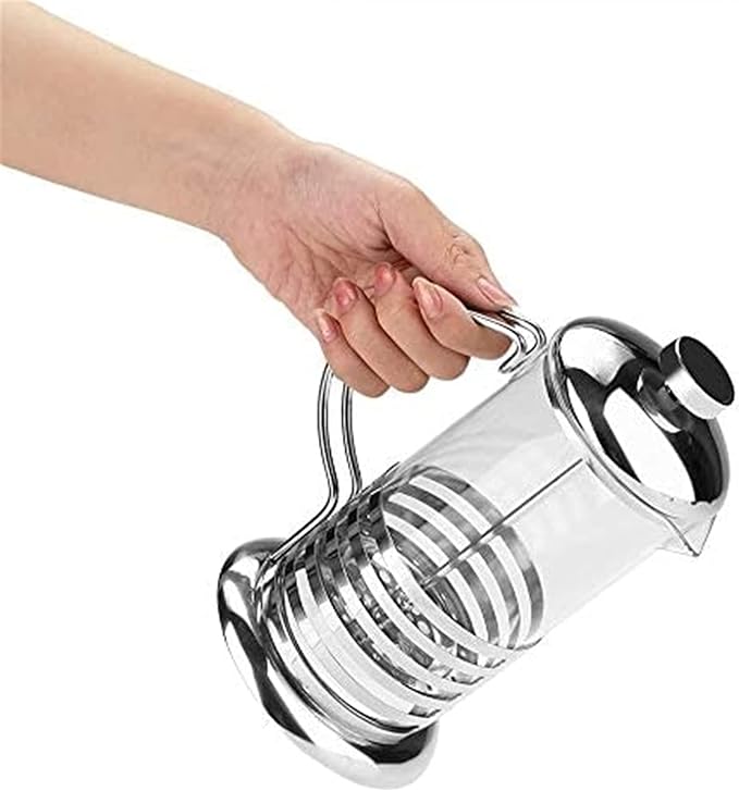 French Presses - Stainless Steel &amp Heat Resistant Borosilicate Glass French Presses Coffee Maker(34oz)
