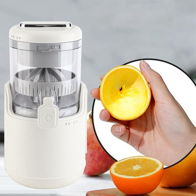 Portable Blender Electric Juicer Machine USB Rechargeable Juicer 360 Degree Motor Juice Squeezer Personal Blender with Top Lid and Brush for Lemon Orange Citrus