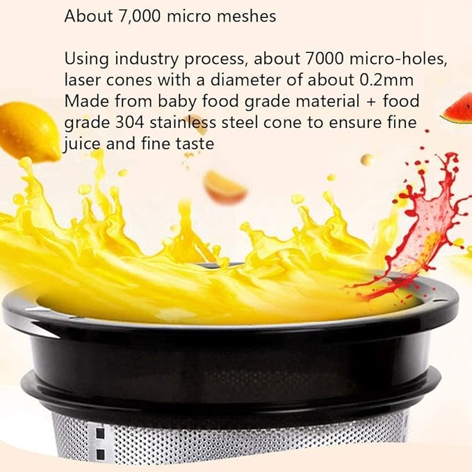 Multifunctional Electric juicer Juicer Machines Juicer Digital Display LED Touch Control Function Juicer Quiet High Yield Anti-Oxidation Big Mouth Fruit Vegetable Orange Juice Ext