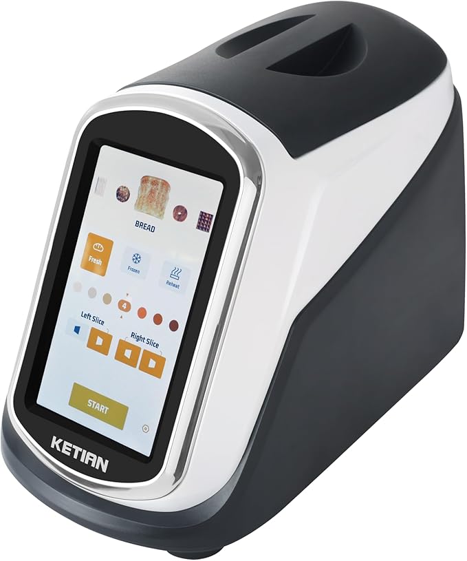 2 Slice Touchscreen Toaster2 Wide SlotsSmart Bread Toaster for Bagel English Muffins Toast Pastry Waffles Bread Customize Toasting TimeHave a Quick Look120V 1400W
