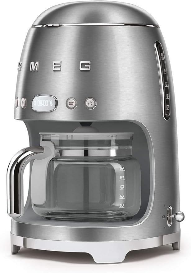 Smeg - Coffee Machine - A Collection of Adult Games and Gifts - Filter Coffee Machine - Polished Chrome