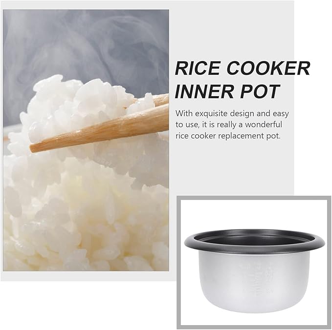 Rice Cooker 10 Cup Griddle Grill Accessories Pressure Cooker Non-stick Rice Cooker Pot Household Cooker Inner Pot Inner Cooking Container Baking Bowl Nonstick Cookware Small