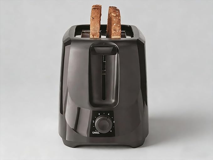 2 Slice Toaster Machine with 6-Shade Browning Selector Setting Compact Design and Removable Crumb TrayPerfect for Toasting Bread Thin Bagels and Waffles