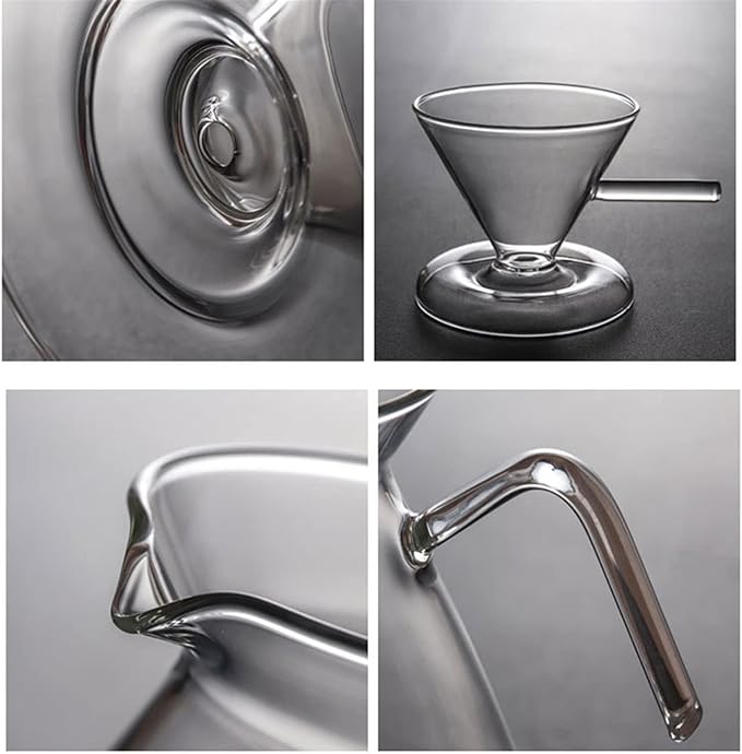 Coffee Carafe Simple Coffee Pot with Filter High-Temperature Resistant Glass Anti-Scald Coffee Dripper Coffee Maker Coffee Brewer Convenient