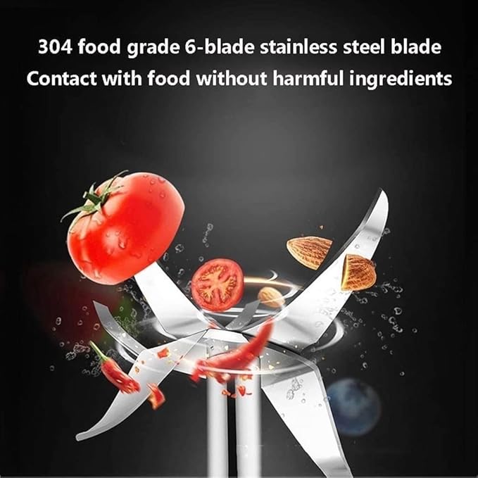 Portable Blender for Shakes and Smoothies USB Rechargeable Personal Blender with 6pcs 3D Blades Mini Blender for Travel Office and Sports (Color : Blue)