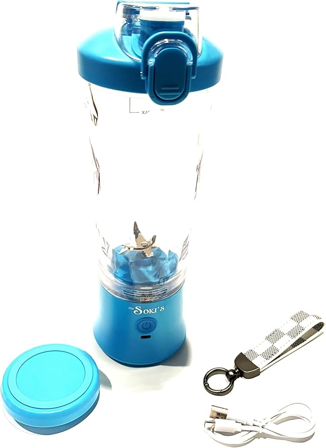 MuSOKI'S Stylish Portable Blender 600ML (Blue)