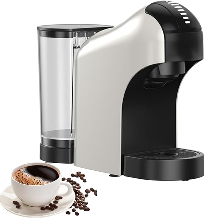 Espresso Machine 20bar Single-Serve Coffee Maker Capsule Coffee Machine 27oz Removable Water Tank Cappuccino And Latte Machine Maker For HomeWhite