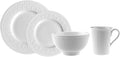 Villeroy &amp Boch Cellini Collection 24-Piece Dinnerware Set Premium Porcelain Made in Germany Dinner Plate Salad/Breakfast Plate Bowl Mug White