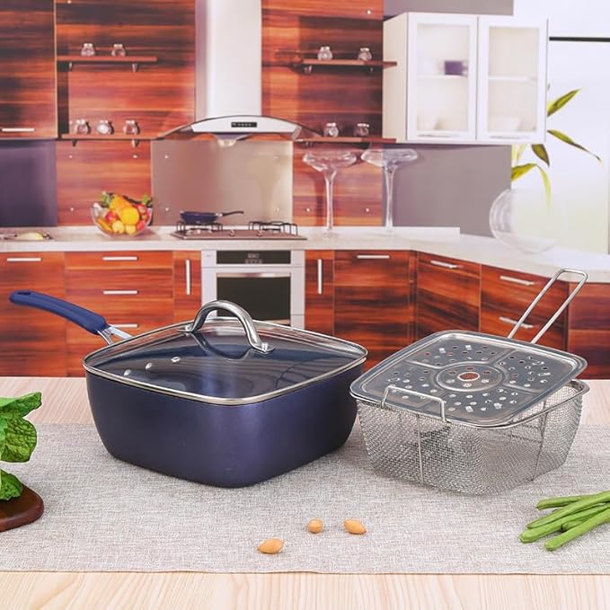 Cookware Set 23 Piece Nonstick Pots and Pans Set Bakeware Set Kitchen Induction Cookware Metal Utensil Oven &amp Dishwasher Safe