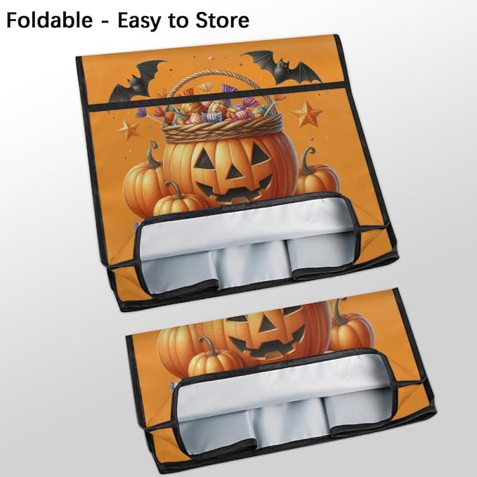 cfpolar Kitchen Aid Mixer Cover Compatible with 6-8 Quarts Halloween Pumpkin Candy Bats Stand Mixer Cover Kitchen Aid Mixers Accessories Appliance Organizer Bag Dust Covers with Zipper Pocket
