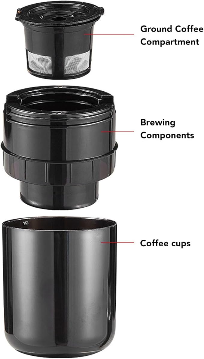 Pssopp Capsule Coffee MachineMini Coffee Maker Ground Travel Gadgets for Camping Travel Outdoor Activities