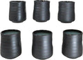 Ebros Gift Blue Sky Stars Artistic Seikai Porcelain Collection Dinnerware Serveware Kitchenware Set Asian Japanese Dining Restaurant Supply (Pack Of 6 Yunomi Reactive Glaze Tea Cups 9oz)