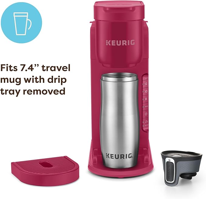 Keurig K-Express Single Serve K-Cup Pod Coffee Maker 3 Brew Sizes Strong Button Feature 42oz Removable Reservoir Island Berry