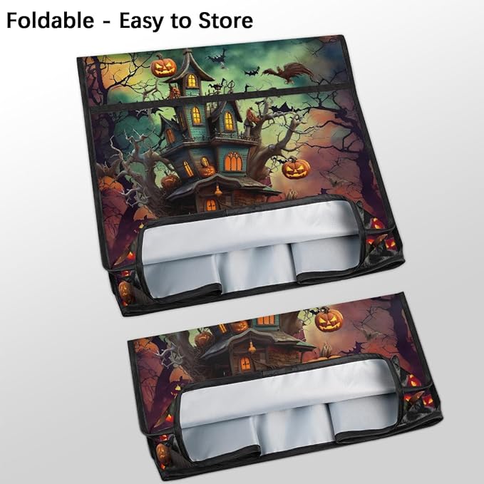 cfpolar Kitchen Aid Mixer Cover Compatible with 6-8 Quarts Halloween Pumpkins Castle Bats Stand Mixer Cover Kitchen Aid Mixers Accessories Appliance Organizer Bag Dust Covers with Zipper Pocket