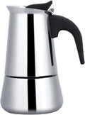 Stainless Steel Coffee Maker Moka Pot Espresso Coffee Maker Stovetop Coffee Maker Portable Electric Heating Espresso Coffee Maker for Home Office Use