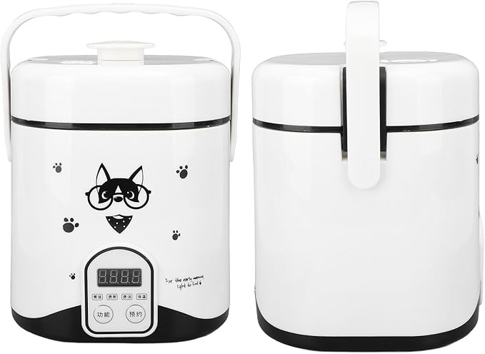24V Mini Rice Cooker 1.2L Small Portable Travel Rice Cooker For Car and Truck Small Rice Cooker 80W Travel Rice Cooker 24V for Car Truck with Non Stick Inner Pot