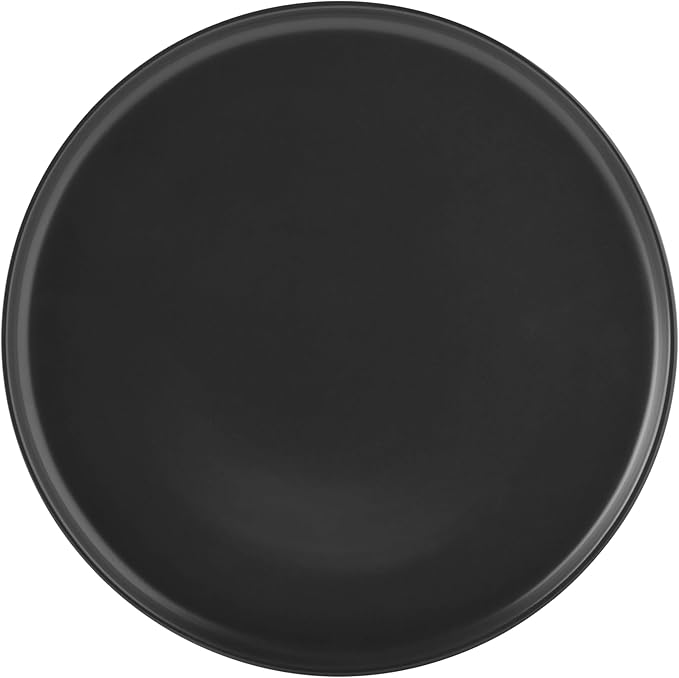12-Piece Stoneware Dinnerware Set Matte Black