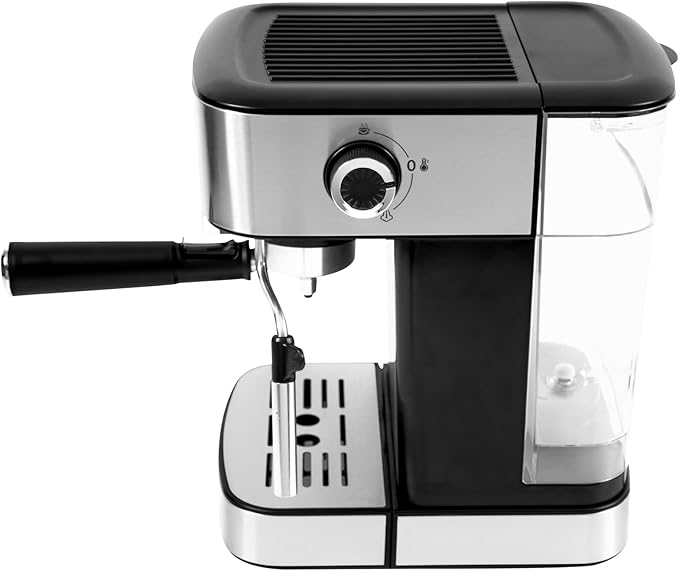 Dynastar 220 Volts Espresso Maker With Milk Frother -20 Bars-1200 Watts-Touch Control-Bundle 220-240 Volts (Not For Use In USA)