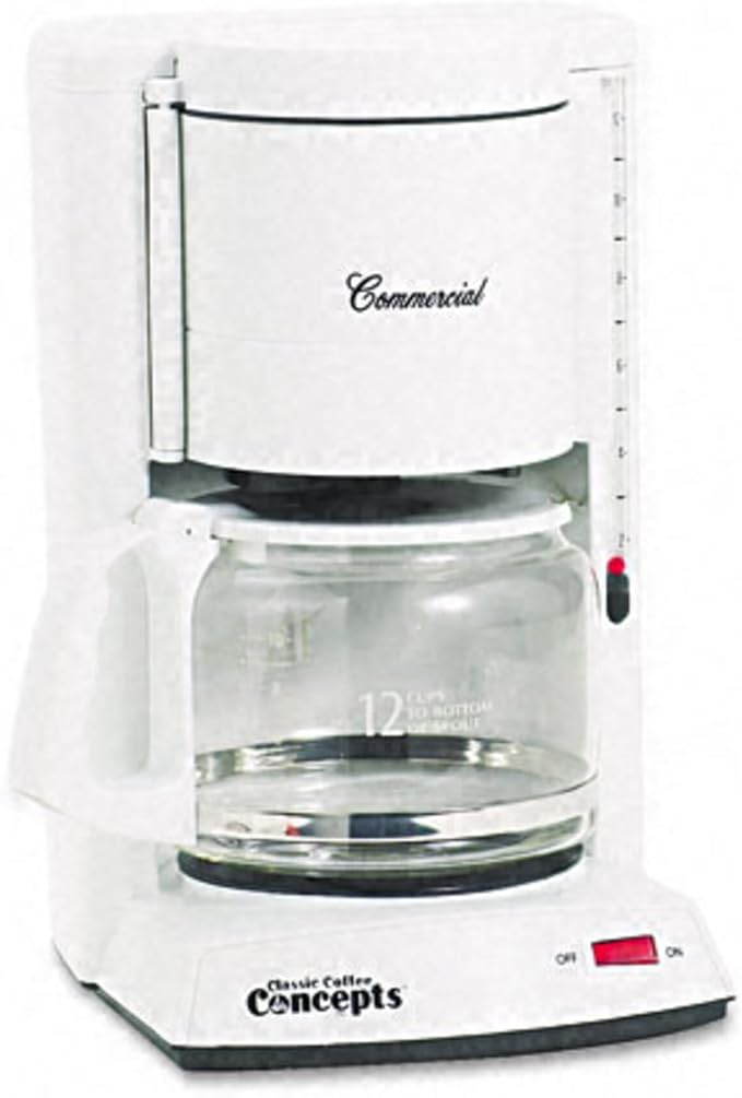 12-Cup Commercial Automatic Drip Coffee Maker White (CCECC120)