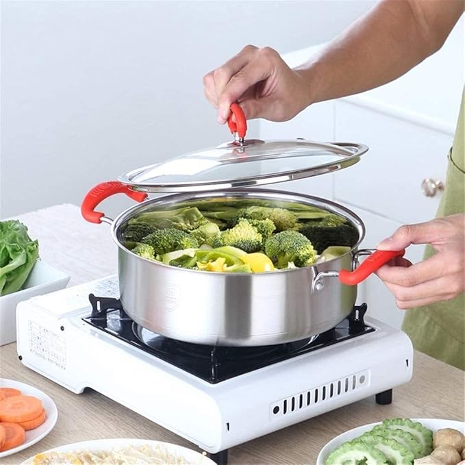 Pot Sets 3-Piece Stainless Steel Cookware Set