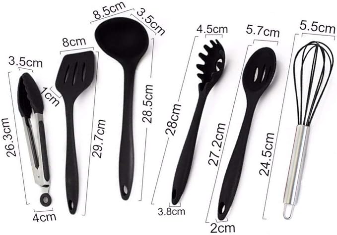 Lustar Kitchen Utensils Cookware Set Including 10 Non-Stick Cookware