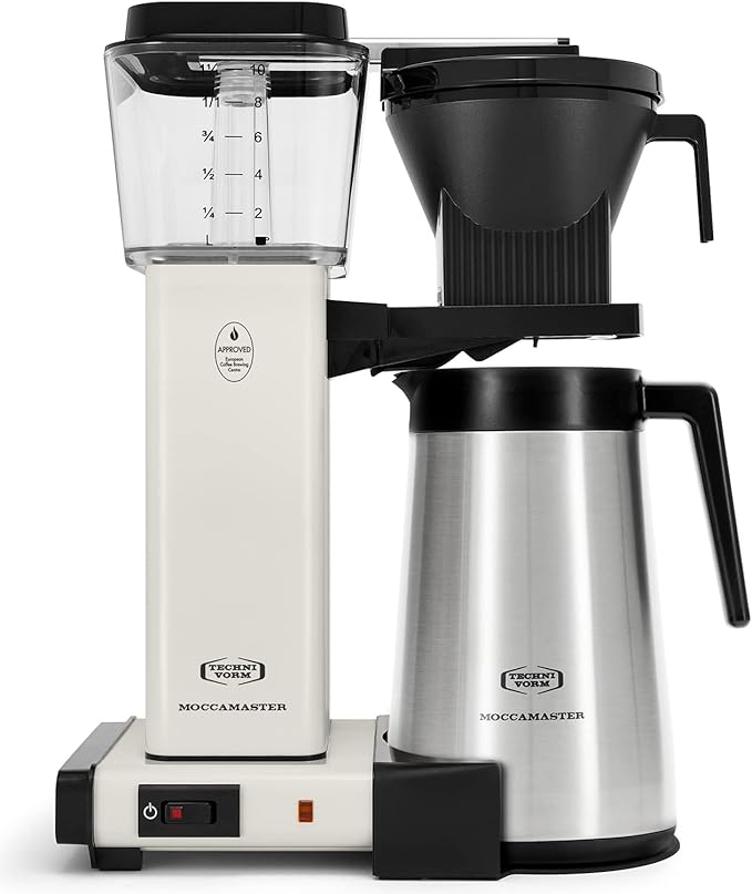 Technivorm Moccamaster 79318 KBGT thermal Carafe 10-Cup Coffee Maker 40 Ounce Off-White 1.25l