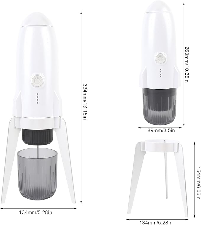 Portable Coffee Maker Rapid Heat Up 3 in 1 Liquid Travel Coffee Machine Capsule Cordless Heating Ideal for Outdoor Office Use
