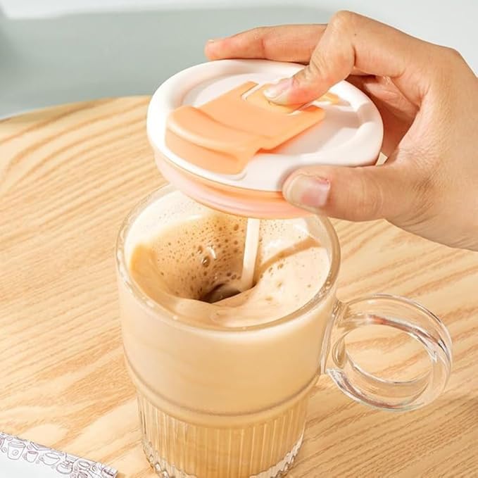 Automatic Stirring Mug - Electric Mixing Coffee Cup with Straw Cyan for Protein Shakes &amp Beverages