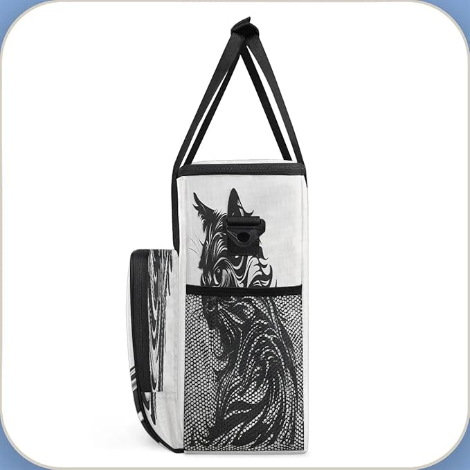 Animals Black Cats Coffee Maker Carrying Bag for Keurig K-Mini or K-Mini Plus Storage Portable Coffee Maker Travel Bag