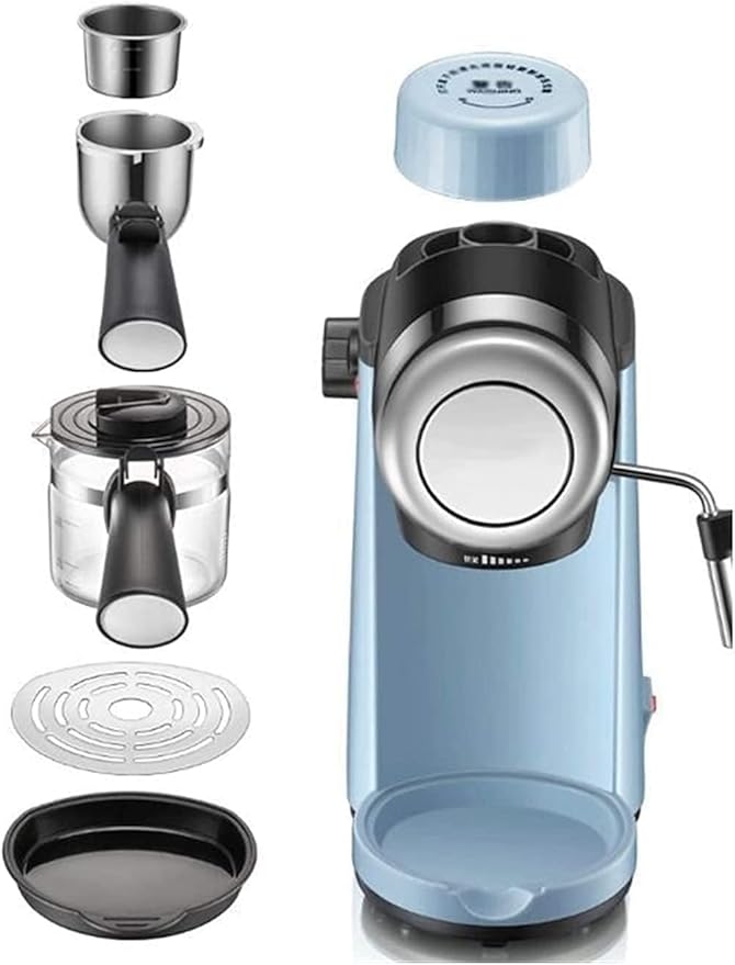 Espresso Coffee Machine Semi-automatic Coffee Maker Cappuccino Moka Milk Frother Foamer 20240311