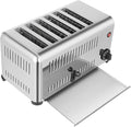 6 Slice Toaster Countdown Timer 2 Browning Settings Stainless Steel Bread Toaster Baking Machine for Baking Various Toast Types 16.1 * 8.7 * 8.5in
