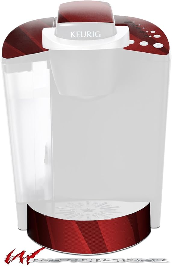 Decal Style Vinyl Skin compatible with Keurig K40 Elite Coffee Makers VintageID 25 Red (COFFEE MAKER NOT INCLUDED)