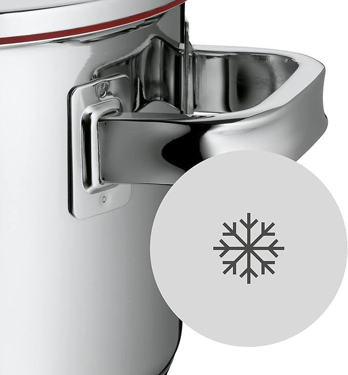WMF 1.4L Stainless Steel Cooking Pot 16cm Silver Brushed Finish Includes Lid Suitable for All Stove Tops Dishwasher Safe