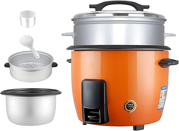 Rice Cooker-Steamer Household Old-Fashioned Multifunctional Non-Stick Rice Cooker Smart Insulation for 2-8 People (A 4l) (B 4l)