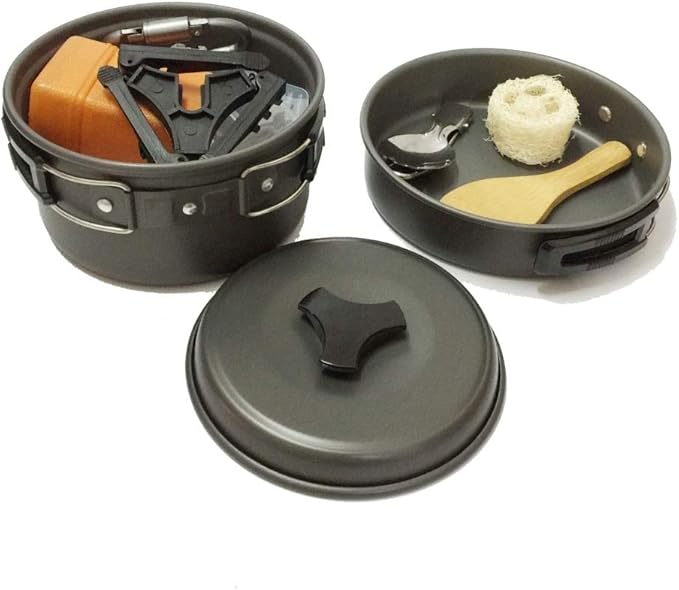 Portable Outdoor Set Boiler Head Combination Camping Pot Outdoor Cookware Set Cookware Set Cookware Picnic Boiler Cookware