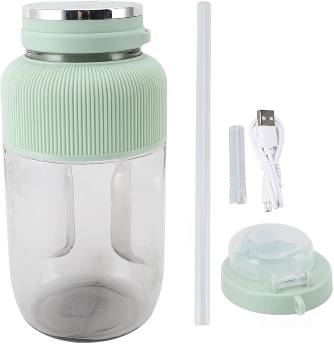 Electric Juicer Cup Mini Blender Bottles USB Rechargeable Portable Fruit Blender with Stainless Steel Blades Electric Mixer for Smoothies and Shakes