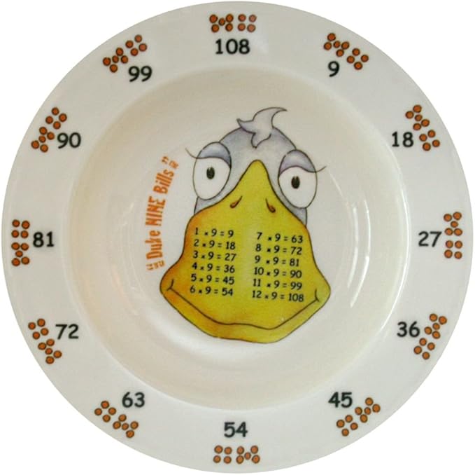 Award Winning Times Table Dinnerware 4-Piece Later Years Gift Boxed Plate Bowl and Tumbler Set