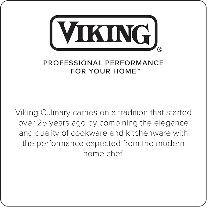 Viking Culinary 3-Ply Stainless Steel Cookware Set with Metal Lids 10 Piece Dishwasher Oven Safe Works on All Cooktops including InductionSilver