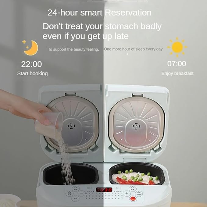 GRFIT Double Bile Intelligent Electric Rice Cooker Household Multifunctional Intelligent Small Double Electric Rice Cooker (Color : C) jinyi2016SHOP-1998
