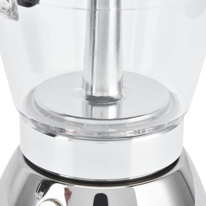 ZJchao 4 Cup Stainless Steel Coffee Maker Pot Efficient Design for Home and Office